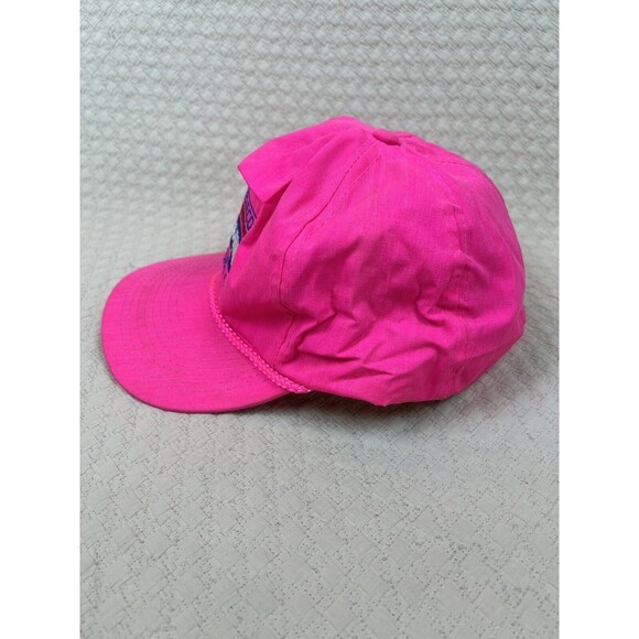 Vintage Neon Pink Trucker Hat Cable Ventura CA Adjustable Foam Teleco Sonat - Picture 2 of 2